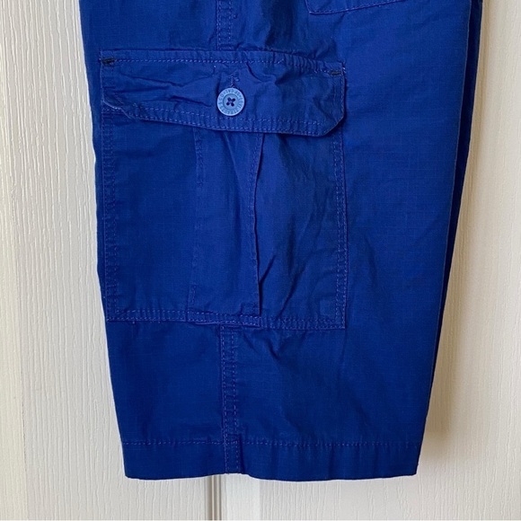 Levi's Boys Blue Ripstop Long Cargo Shorts Relaxed Fit Size 20 Regular - Picture 4 of 8